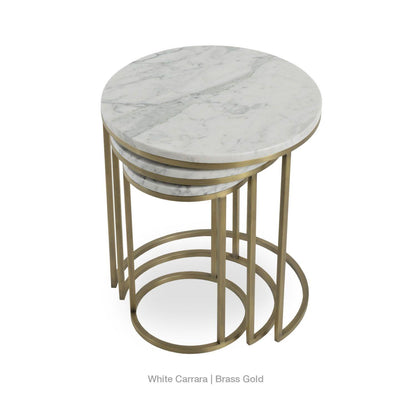 ALEXY MARBLE TOP NESTING TABLE