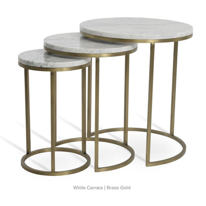 ALEXY MARBLE TOP NESTING TABLE