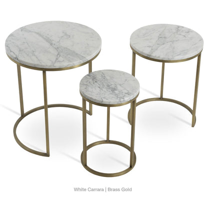ALEXY MARBLE TOP NESTING TABLE