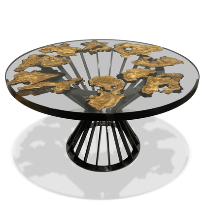Amiata Olive Wood Round Dining Table
