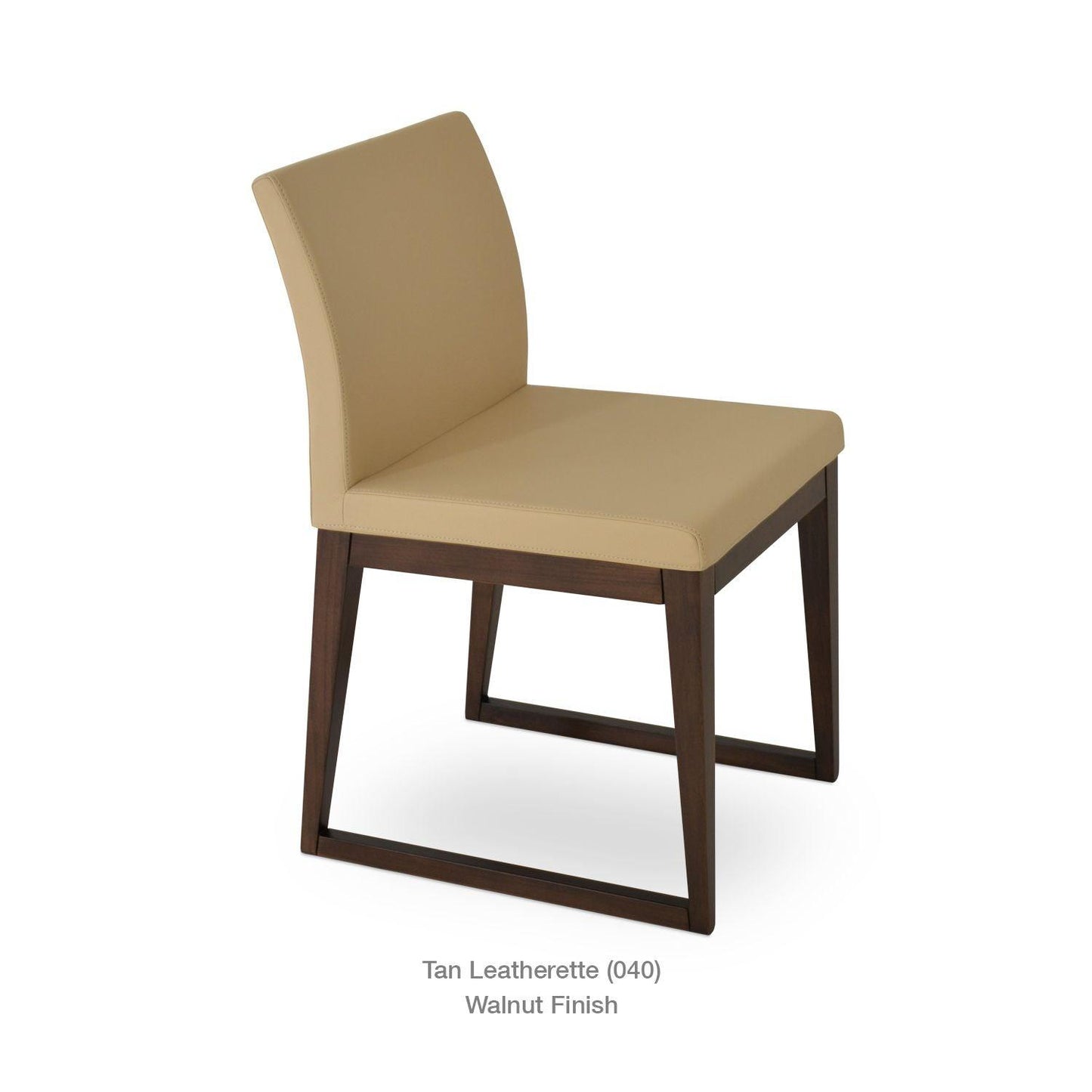 ARIA SLED WOOD CHAIR