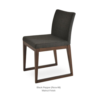 ARIA SLED WOOD CHAIR