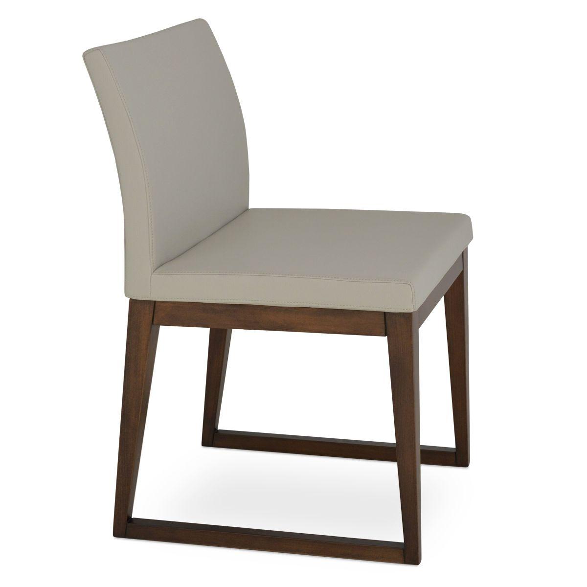 ARIA SLED WOOD CHAIR