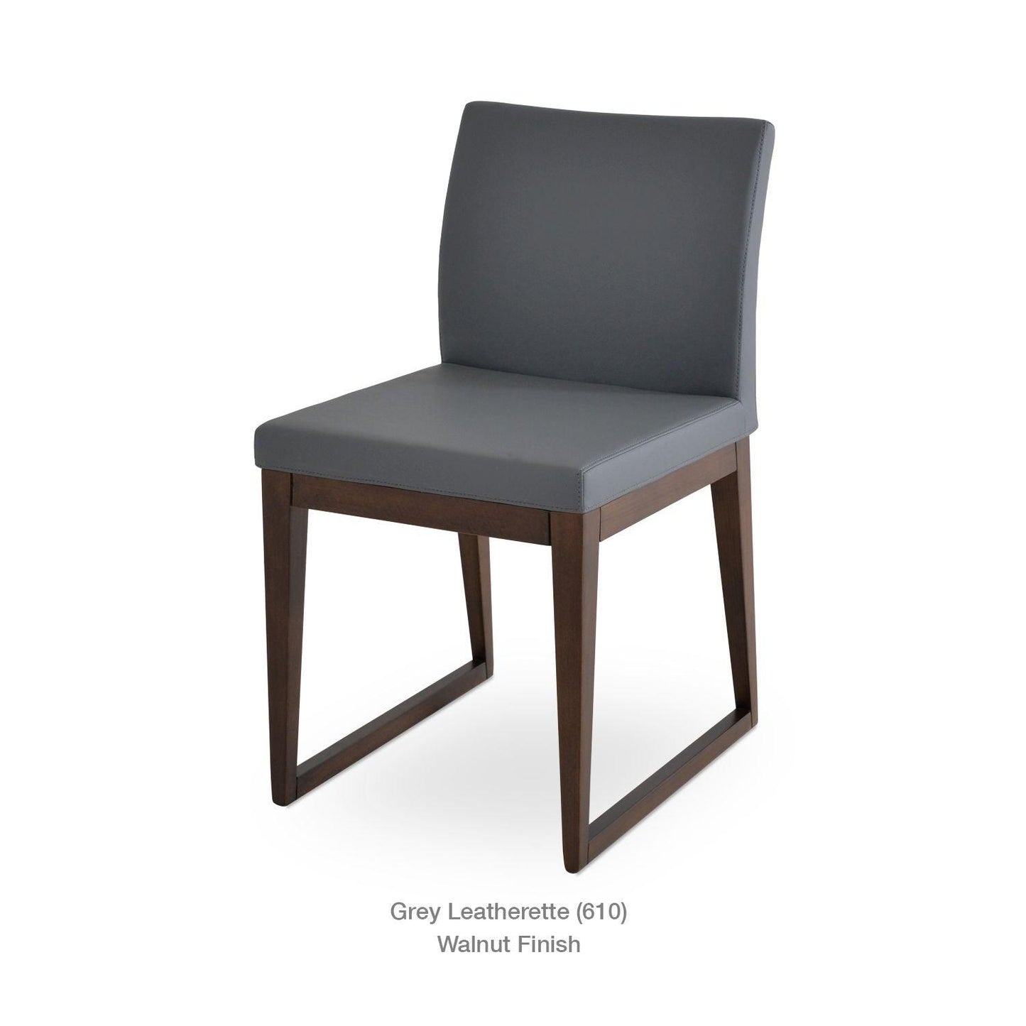 ARIA SLED WOOD CHAIR