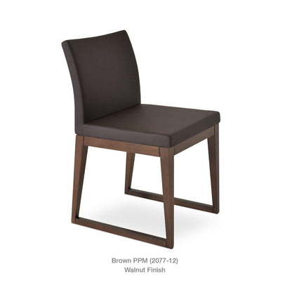 ARIA SLED WOOD CHAIR