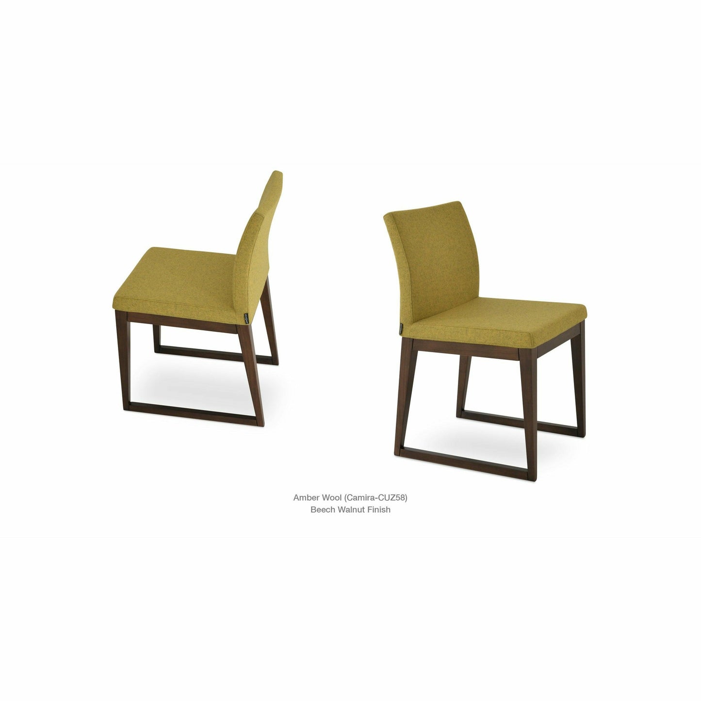 ARIA SLED WOOD CHAIR