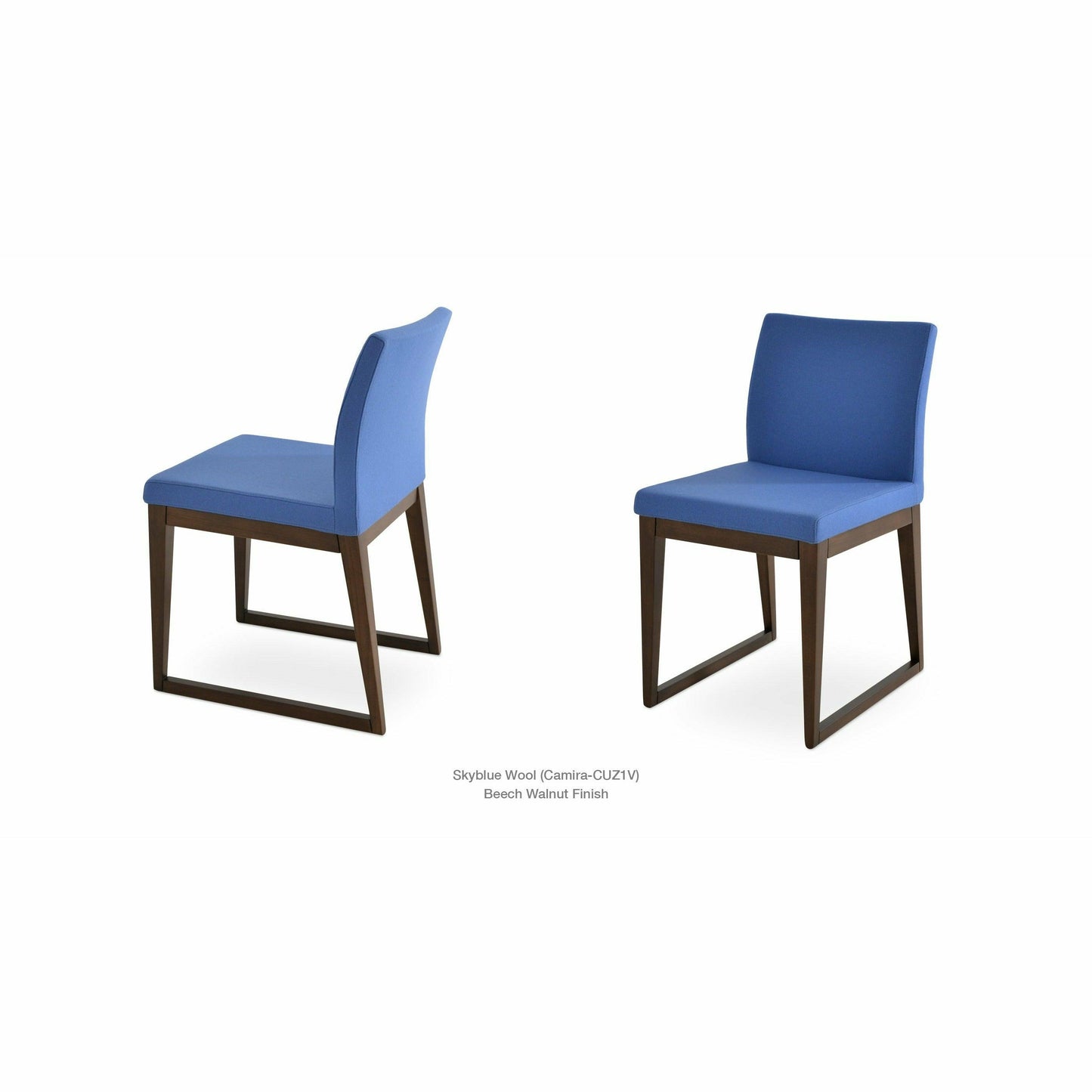 ARIA SLED WOOD CHAIR