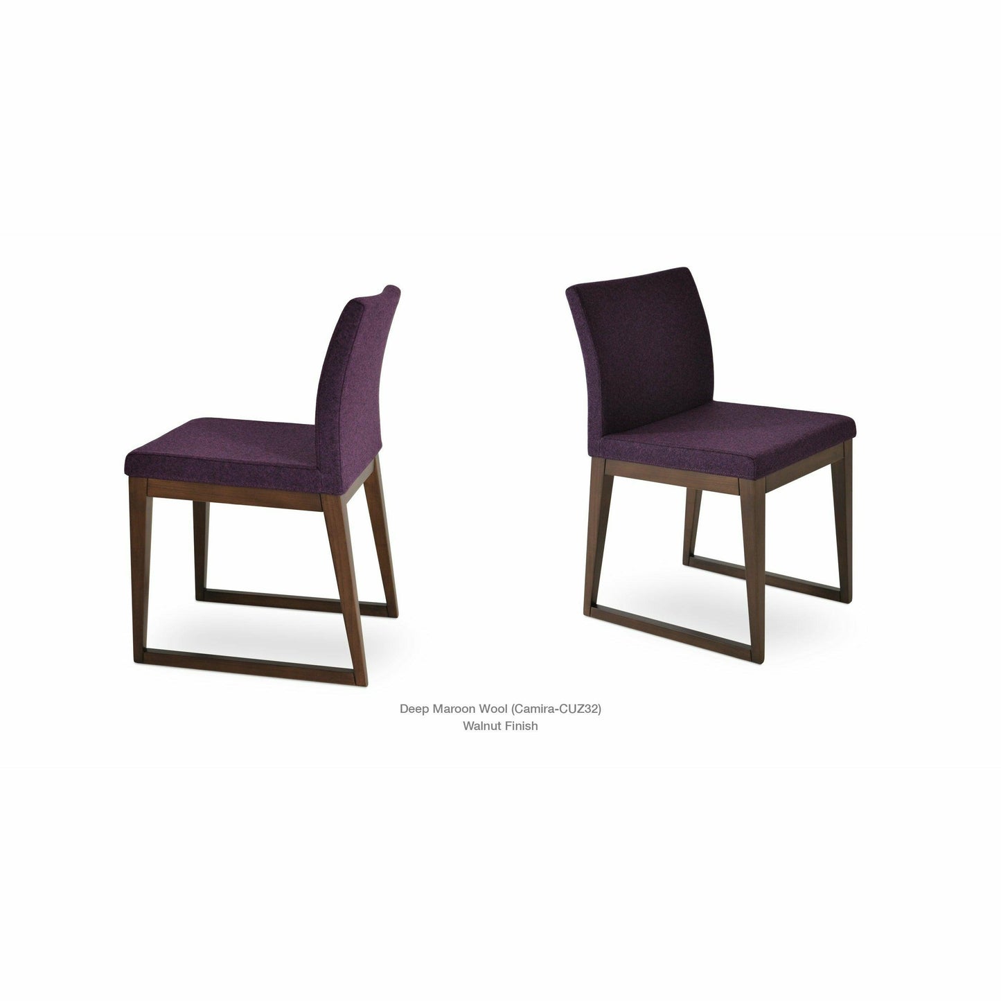 ARIA SLED WOOD CHAIR