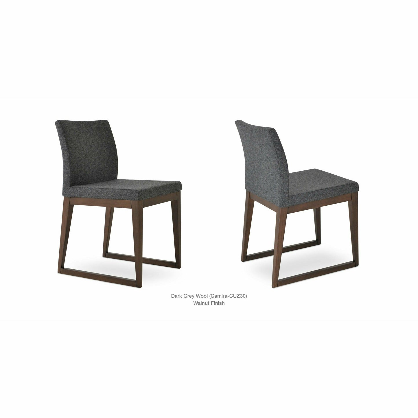 ARIA SLED WOOD CHAIR