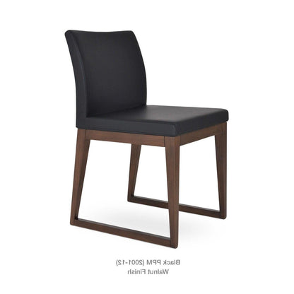 ARIA SLED WOOD CHAIR