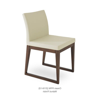 ARIA SLED WOOD CHAIR