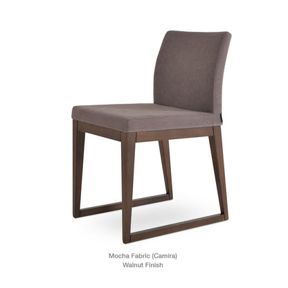 ARIA SLED WOOD CHAIR
