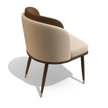 Ariane Walnut Wood Dining Chair