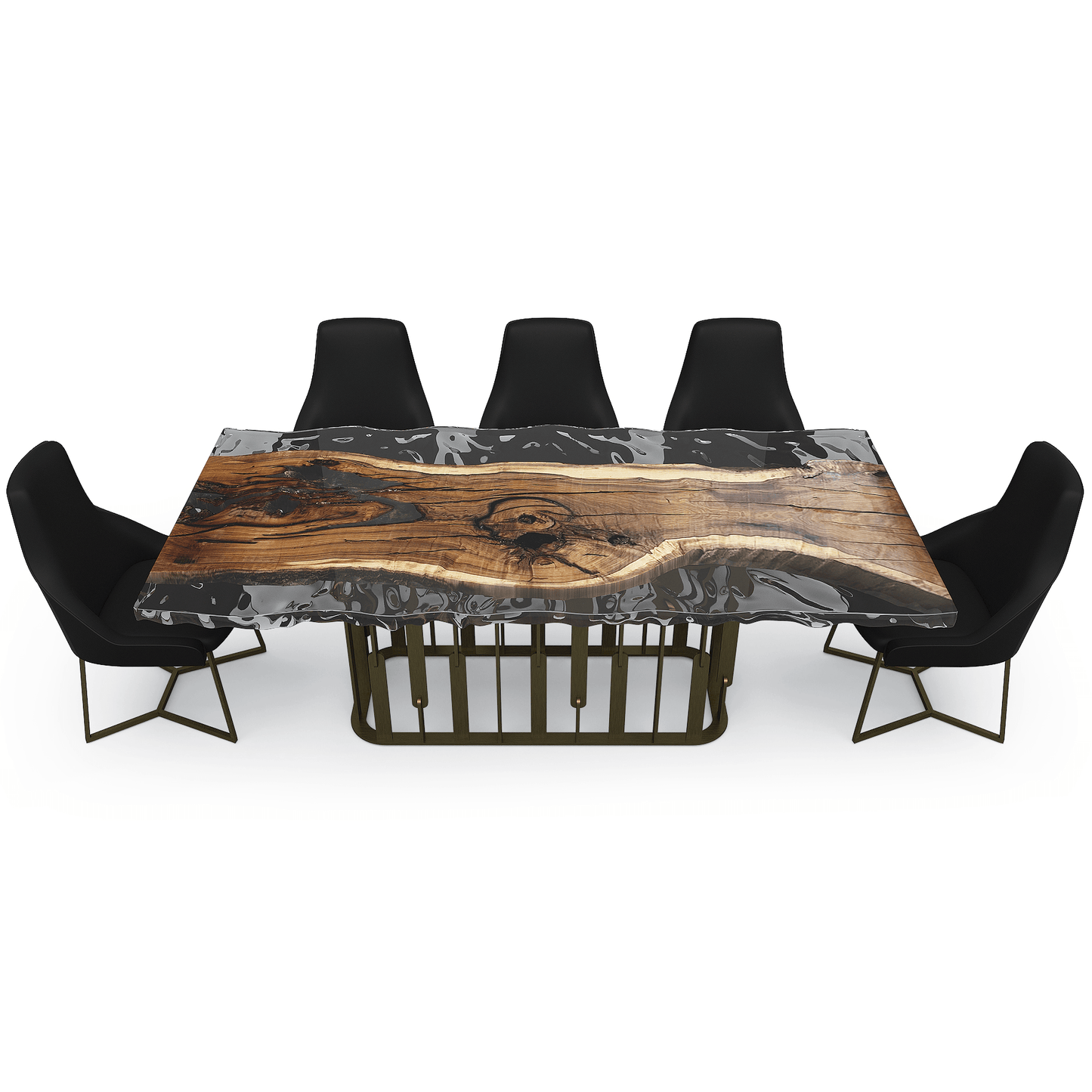 Arion Walnut Wavy Dining Table