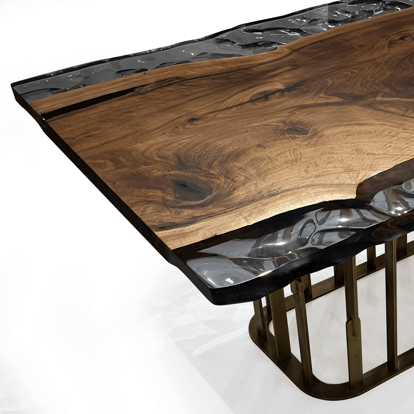 Arion Walnut Wavy Dining Table