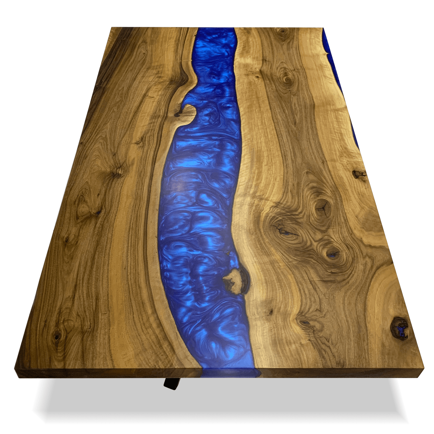 Astrea Walnut Wood River Dining Table