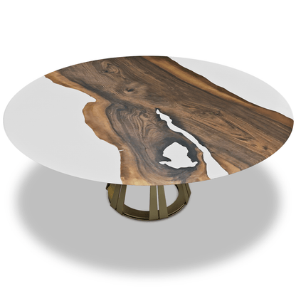 Atalante Walnut Round Table