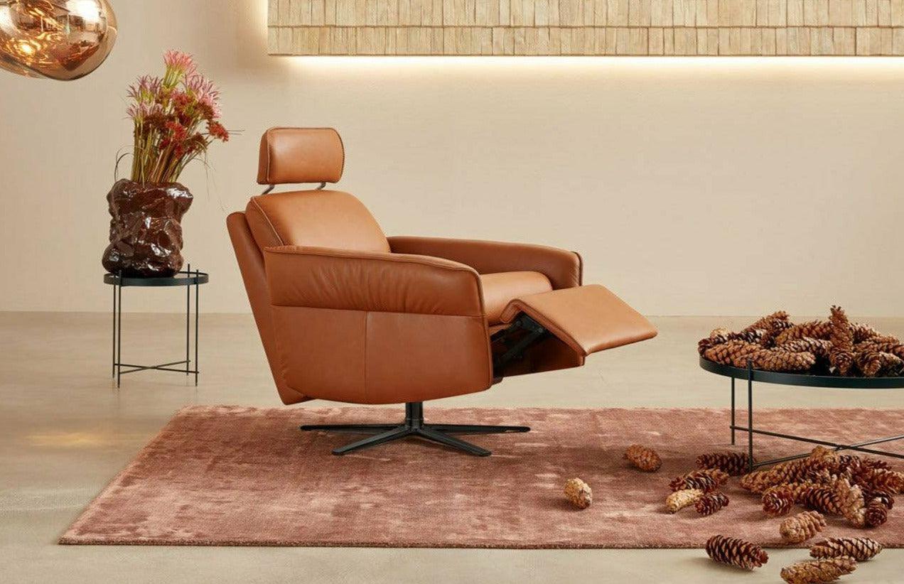 Aura Swivel Power Recliner by Himolla