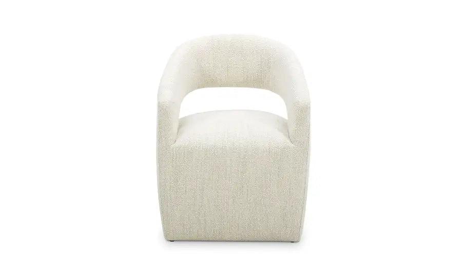 BARROW PERFORMANCE FABRIC ROLLING DINING CHAIR