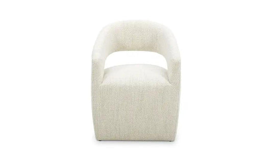 BARROW PERFORMANCE FABRIC ROLLING DINING CHAIR