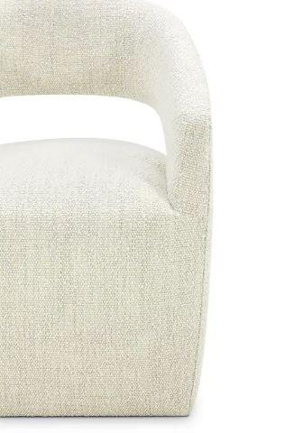 BARROW PERFORMANCE FABRIC ROLLING DINING CHAIR