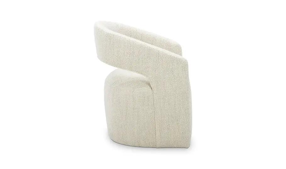 BARROW PERFORMANCE FABRIC ROLLING DINING CHAIR