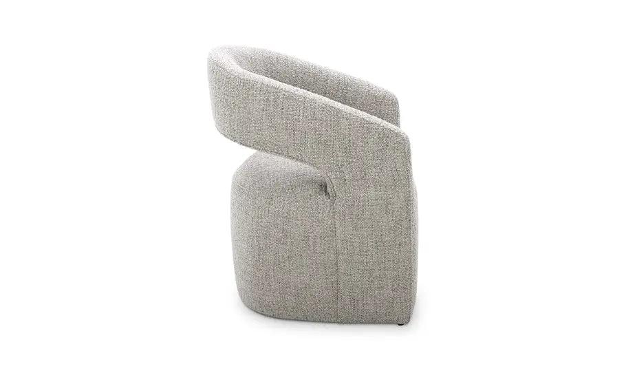 BARROW PERFORMANCE FABRIC ROLLING DINING CHAIR