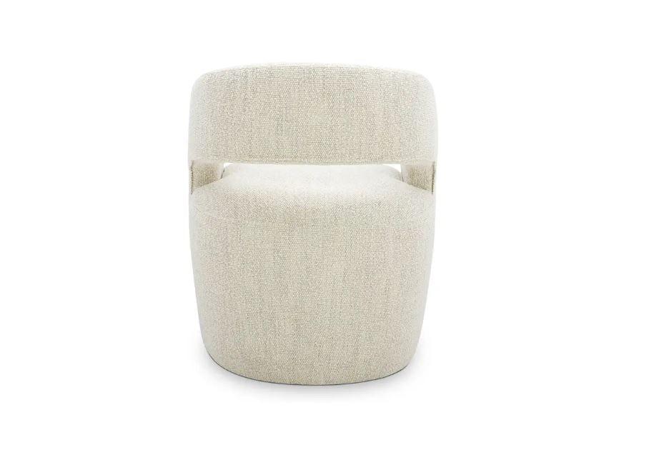 BARROW PERFORMANCE FABRIC ROLLING DINING CHAIR