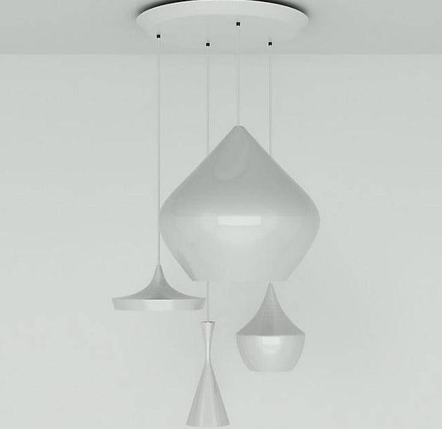 Lampada a sospensione a LED rotonda multi-luce della gamma Beat
