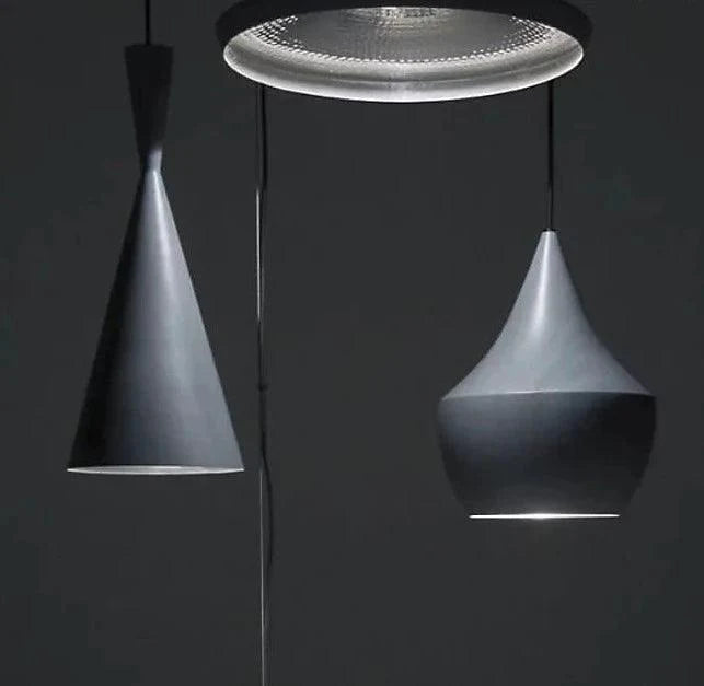 Lampada a sospensione a LED rotonda Beat Trio con luce multipla