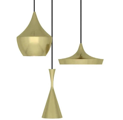 Lampada a sospensione a LED rotonda Beat Trio con luce multipla