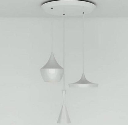 Lampada a sospensione a LED rotonda Beat Trio con luce multipla