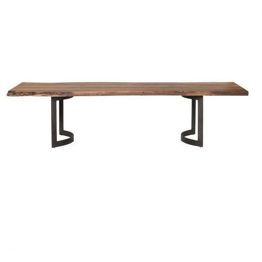BENT SOLID SLAB DINING TABLE