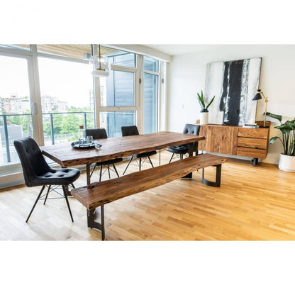 BENT SOLID SLAB DINING TABLE