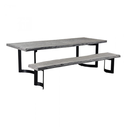 BENT SOLID SLAB DINING TABLE