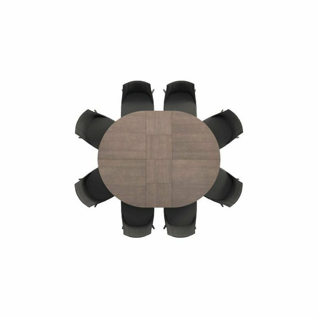 Big Round Expandable Dining Table By Ozzio Italia