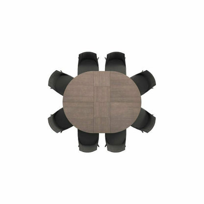 Big Round Expandable Dining Table By Ozzio Italia