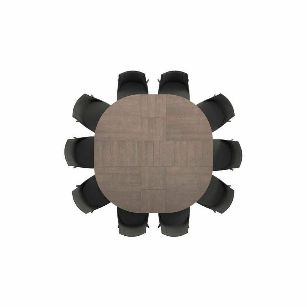 Big Round Expandable Dining Table By Ozzio Italia