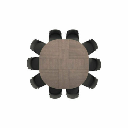 Big Round Expandable Dining Table By Ozzio Italia