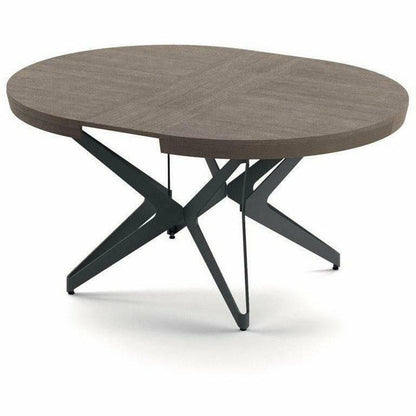 Big Round Expandable Dining Table By Ozzio Italia