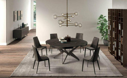 Big Round Expandable Dining Table By Ozzio Italia