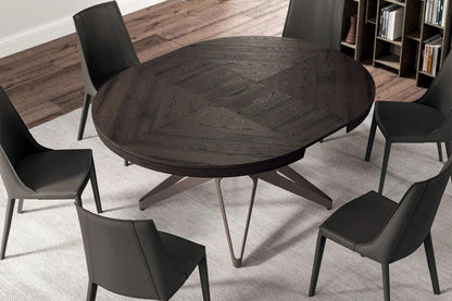 Big Round Expandable Dining Table By Ozzio Italia