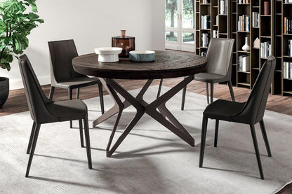 Big Round Expandable Dining Table By Ozzio Italia