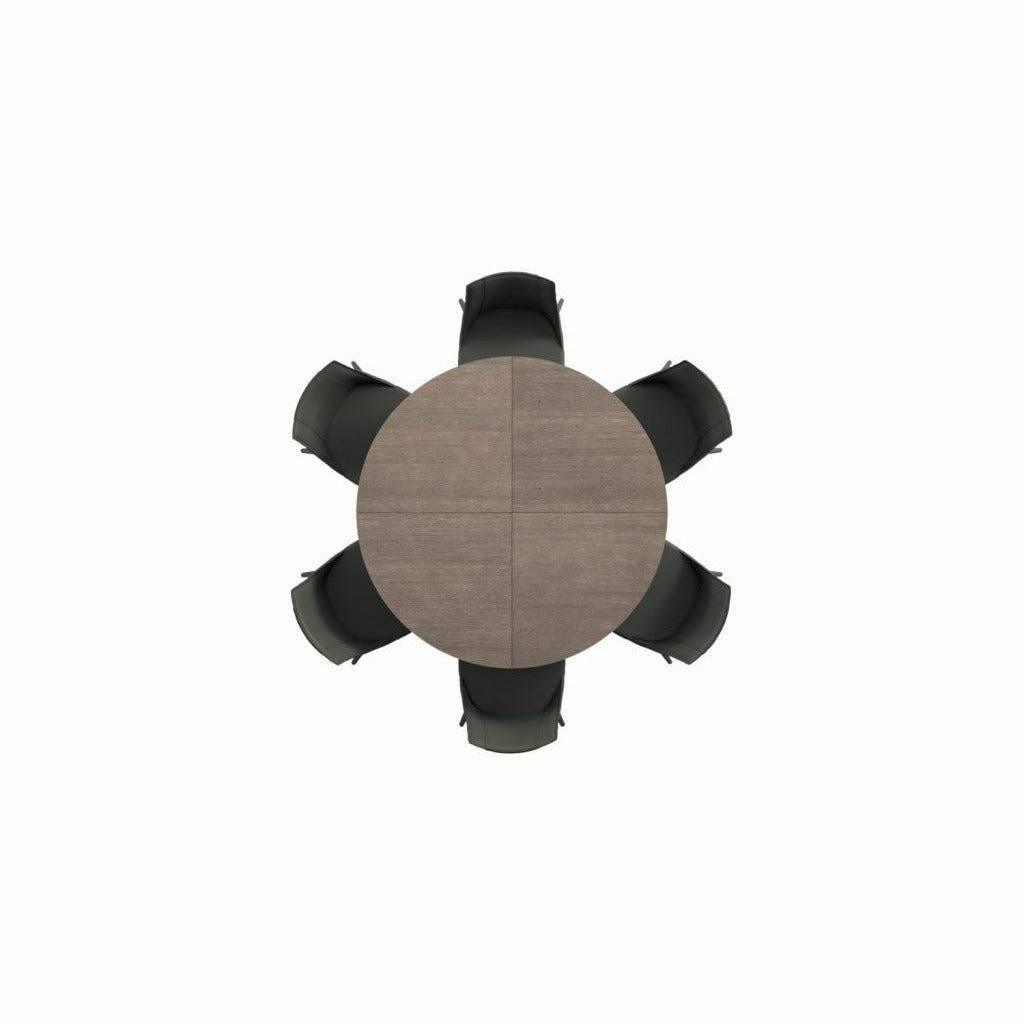 Big Round Expandable Dining Table By Ozzio Italia