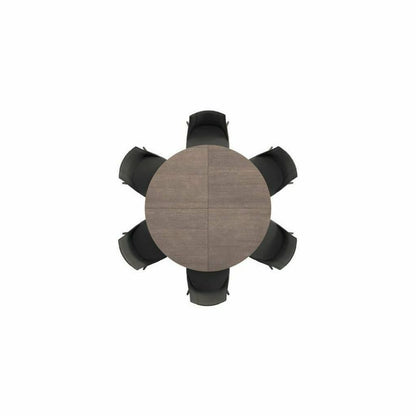 Big Round Expandable Dining Table By Ozzio Italia