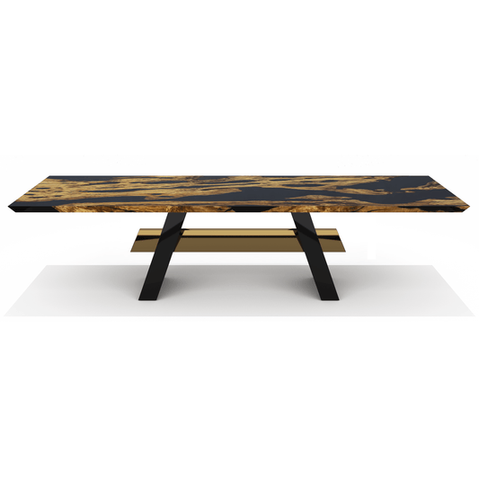 Black Erigone Olive Wood Dining Table
