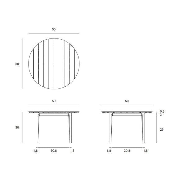 Bok Round Outdoor Dining Table