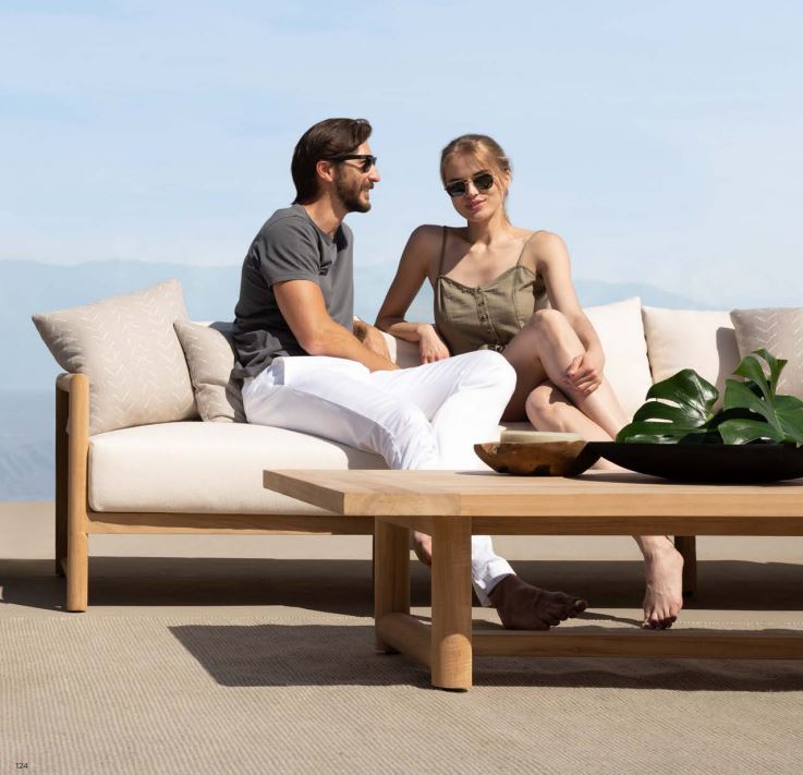 BREEZE XL TEAK 3 SEAT SOFA