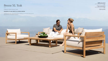 BREEZE XL TEAK 2 SEAT SOFA