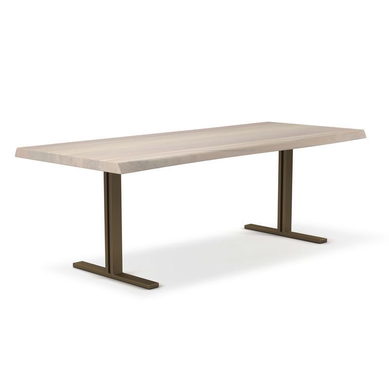 Brooks Natural Edge Dining Table - T Base